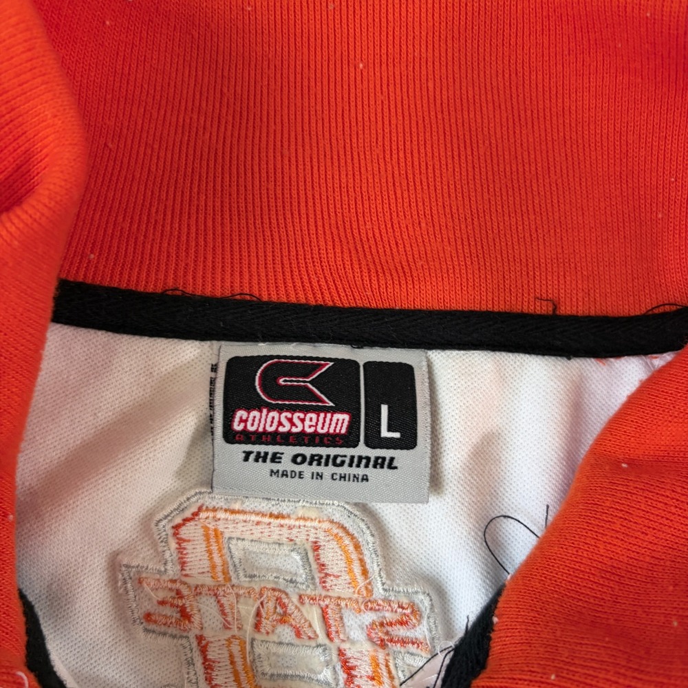 Colosseum Oklahoma State OSU Cowboys Track Jacket Mens Large Orange White - Picture 3 of 7